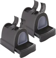 2er Sparpack Katzentoilette mit Schublade Tragegriff Staufach schw.