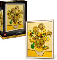 LEGO Art Vincent van Gogh – Sonnenblumen - 3D-Blumengemälde mit beweglichen Blüten - Deko fürs Wohnzimmer oder Büro - Bausatz für Erwachsene - Kreative Geschenkidee für Männer & Frauen 31215