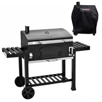 TAINO HERO XXL Set Smoker Abdeckhaube Holzkohle-Grill BBQ Grillwagen Standgrill