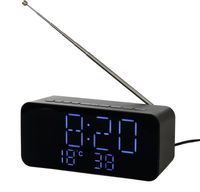 DAB+ Radiowecker digitale Uhr Temperatur Datumanzeige automatische Sendersuche Wecker  Sleep-Timer