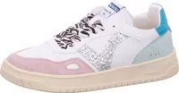 VICTORIA - Sneakers White Split Leather Glitter Zebra - 41 EU - Weiß