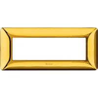 Bticino Matix 6-Modul-Rahmen goldpoliert AM4806GOR