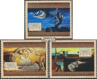 Briefmarken Guinea 2012 Mi 9692-9694 (kompl. Ausgabe) postfrisch Spanische Meister (Salvador Dali)
