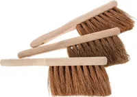 SIDCO Handfeger Kokos 3 x Handbesen Naturborste Natur Kehrbesen Kokoshandfeger Garten