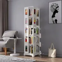 360Home bodenstehendes Bücherregal Kinderbücherregal Lagerregal Bücherregal Weiß 5 Ebenen 【BR955】