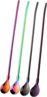 Do Buy Trinkhalme Löffel Edelstahl Strohhalme 4er Set