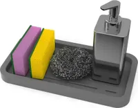 Schwammhalter aus Silikon – Ablage für die Küchenspüle für Schwamm, Seife