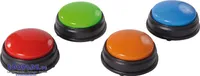 EDUPLAY 120543 Buzzer mit Blinklicht-Signal & Töne, mehrfarbig, 4-teilig (1 Set)