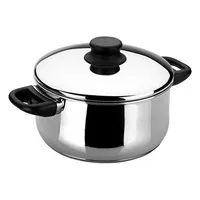 LACOR 14324 Garinox Bratentopf mit Deckel 24 cm 5 L