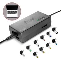 Eaxus® Universal Netzteil - Ladekabel für Laptop/Notebook & Weitere Geräte - 12-24 Volt, 96 Watt, mit 10 Aufsätzen