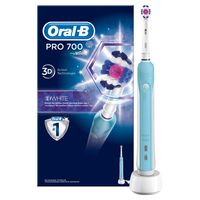 Oral-B Elektrische Zahnbürste PRO 700 weiß/blau