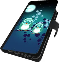 Für Samsung Galaxy A50 / A30s Hülle Handy Tasche Flip Case Klapp Cover Book Schutzhülle Wallet Handyhülle Eule Motiv 42