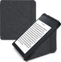 kwmobile Hülle kompatibel mit Kobo Libra 2 - Stoff eReader Schutzhülle Cover Case - Dunkelgrau