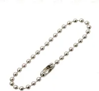 INF Kugelkette mit Schloss im 10er-Pack Silber 12 cm