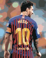 Zuty - Malen nach Zahlen - MESSI, 40x50 cm, ohne Keilrahmen