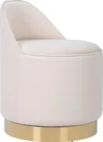 Drehhocker Viktor 100 Elfenbein