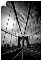 ARTland Poster New York City Mächtige Brooklyn Bridge Größe: 20x30 cm