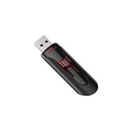 Sandisk UFM 128GB USB CRUZER GLIDE 3.0, 128 GB, USB Typ-A, 3.2 Gen 1 (3.1 Gen 1), Dia, Schwarz, Rot