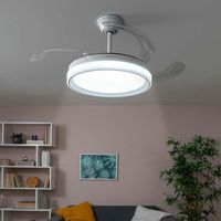 LED stropní ventilátor se 4 výsuvnými lopatkami Blalefan InnovaGoods White 72 W