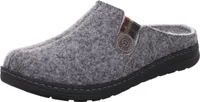 Rohde Herren Pantoffel Hausschuh Filz Stretcheinsatz Asiago 7142, Größe:44 EU, Farbe:Grau
