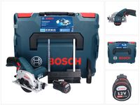 Bosch GKS 12V-26 Professional Akku Handkreissäge 12 V 85 mm + 1x Akku 2,0 Ah + L-Boxx - ohne Ladegerät