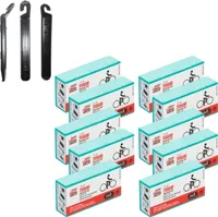 10 x Rema TT01 Fahrrad Flickzeug Fahrradschlauch 7-teilig Reparaturset inkl. 3 Reifenheber
