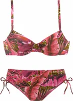 LASCANA Bügel-Bikini pink-bedruckt Größe 40 D