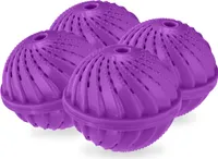relaxdays Lila Waschball 4er Set