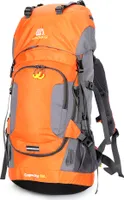 60L wasserdichte Wanderrucksack Camping Bergsteigen Radfahren Rucksack Outdoor Sporttasche mit Regenschutz