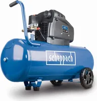 Scheppach Kompressor HC105DC Druckluft | Max Arbeitsdruck 10 bar | 100 L Kesselgröße | Ansaugleistung 322 L/min | ölfrei und vibrationsgedämpft