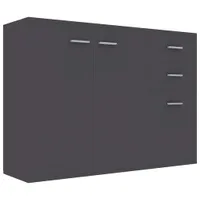 vidaXL Kredens szary 105x30x75 cm Materiał drewnopochodny