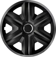 Univerzálne kryty kolies FAST LUX Car KFZ 4 kusy čierno-grafitové