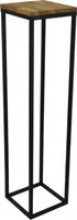 HMP Blumenständer Blumenbeet Schwarz Metall 100% Eichenholz 100% Loft Exclusive 100 cm