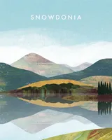 Henry Rivers - Leinwanddruck "Snowdonia" PM10808 (50 cm x 40 cm) (Bunt)
