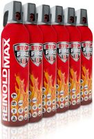 XENOTEC Premium Feuerlöschspray – 6er Set - 750ml – Stopfire – Autofeuerlöscher – REINOLDMAX – wiederverwendbar – geeignet für Fettbrände – 6 x 750g