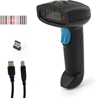 Aibecy 1D 2D Barcode Scanner Handheld Wireless Barcode Reader Manueller Ausloeser/automatisches kontinuierliches Scannen Unterstuetzung Papiercode Kompatibel mit Windows Android Mac fuer Supermarkt Einzelhandel Bibliothek Logistik Lager