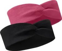 Bubalove | Stirnband | Haarband SET | Baumwolle | 48-52 cm | Rosa, Schwarz | Haarbänder