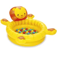 Bestway Cuddly Cup basen z piłeczkami lew 111x98x61,5cm PVC od 2 lat miękkie dno