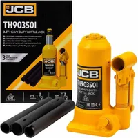 JCB | Hydraulischer Flaschen-Wagenheber, 3,5T, Stempelwagenheber, Kompakt-Wagenheber, Flaschenwagenheber