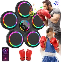 Musik-Boxmaschine, Musikboxmaschine, Bluetooth-Musik-Boxmaschine,  9 Geschwindigkeitsmodi, 9 Trainingsmodi, mit 2 Paar Boxhandschuhen