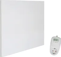 VIESTA® Infrarot Wandheizung mit Thermostat [INKL. TH10 THERMOSTAT] – Wandmontage Heizkörper – Carbon Crystal Infrarotheizung – Paneel Badezimmer geeignet – (Modell H400 - 400W)