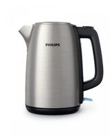 Philips Wasserkocher Viva Collection, 1.7 L, Leuchtanzeige, Klappdeckel + Kontrollanzeige, Metall (HD9351/90)