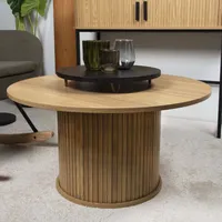 Milton & Oldbrook Couchtisch Ø 75 cm Almeria Holz
