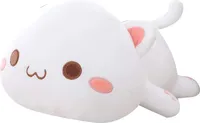 Plüschtier, Kawaii liegend Katze Tier Puppe, Plüsch Kissen Kissen, Kinder Spielzeug Geschenk gefüllt 1# 50cm
