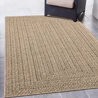 In- und Outdoorteppich im modernen Jute-Look beige/braun Größe - 200 x 290 cm