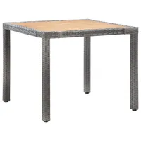 vidaXL 5-dielna záhradná jedálenská súprava s vankúšmi Poly ratan Grey