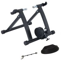 HOMCOM Roller Trainer Bicycle Trainer Cvičenie na bicykli Magnetická brzda 26 "-28" / 700C oceľová čierna