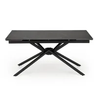 Stół rozkładany VITORINO 160(220)x90 czarny marmur