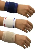 Diana-Sport-Handgelenkbandage,mit Klettverschluß,weiß-blau,