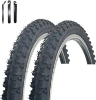 2 x Kenda K-831 26" MTB Fahrradreifen Fahrradmantel Schwarz 50-559 ( 26 x 1.95 ) inkl. 3 Reifenheber